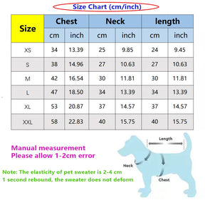 Hot Selling Winter Pure Cotton Designer Dog Clothes Warm Thick Pet Sweater Yorkshire Pomeranian Small and Medium Dog Sweater