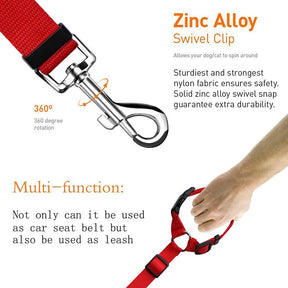 Adjustable Car Seat Belt Harness Leash For Dog